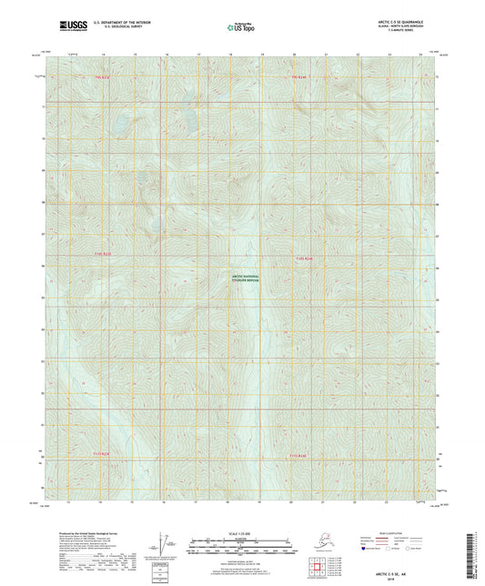 Arctic C-5 SE Alaska US Topo Map Image