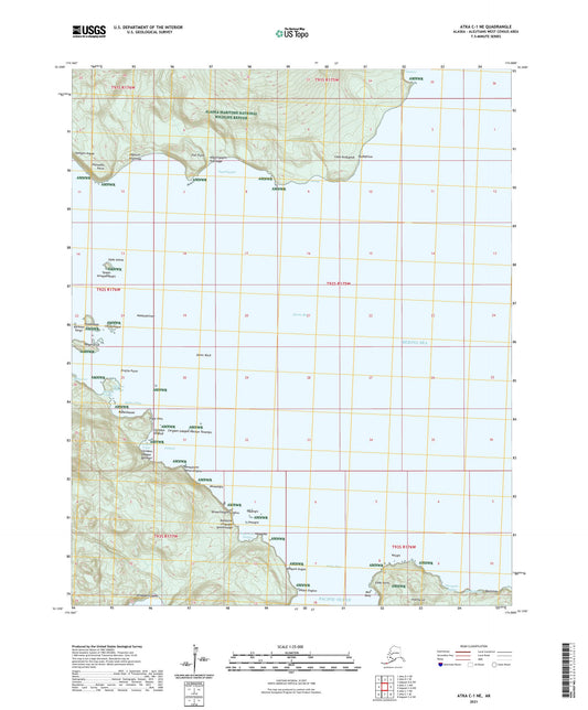 Atka C-1 NE Alaska US Topo Map Image