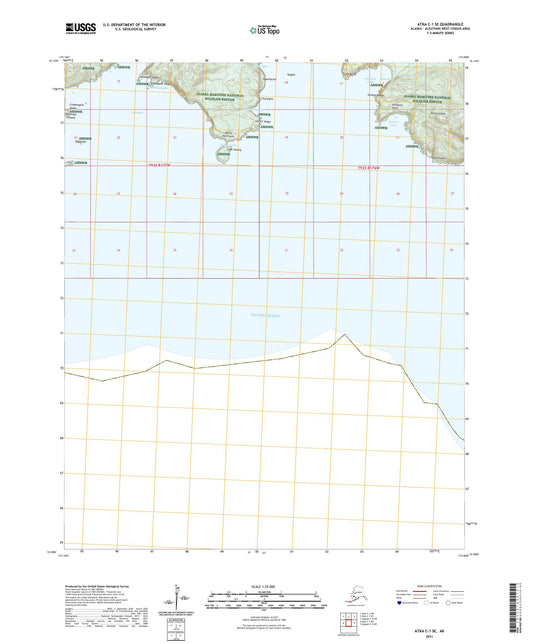 Atka C-1 SE Alaska US Topo Map Image