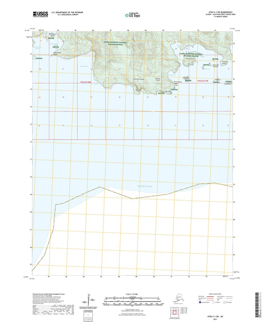 Atka C-1 SW Alaska US Topo Map Image