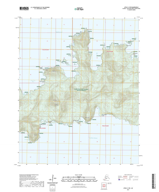 Atka C-3 SW Alaska US Topo Map Image