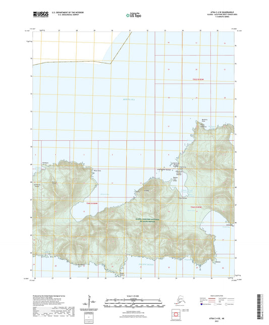 Atka C-4 SE Alaska US Topo Map Image