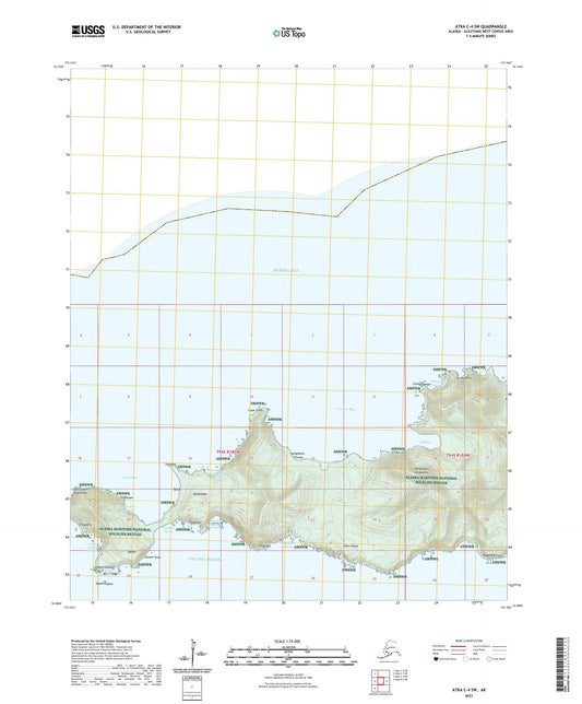 Atka C-4 SW Alaska US Topo Map Image
