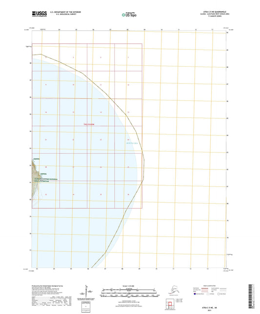 Atka C-5 NE Alaska US Topo Map Image