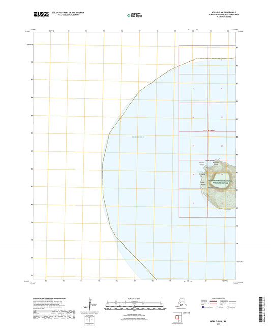 Atka C-5 NW Alaska US Topo Map Image