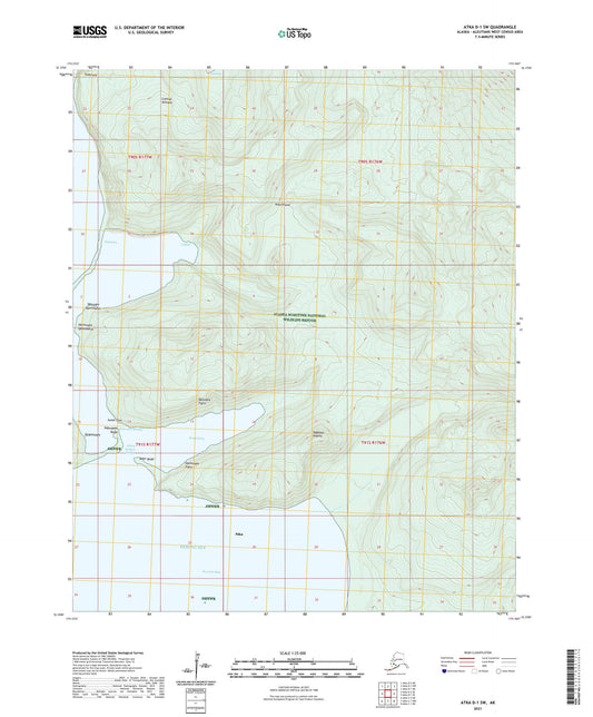 Atka D-1 SW Alaska US Topo Map Image
