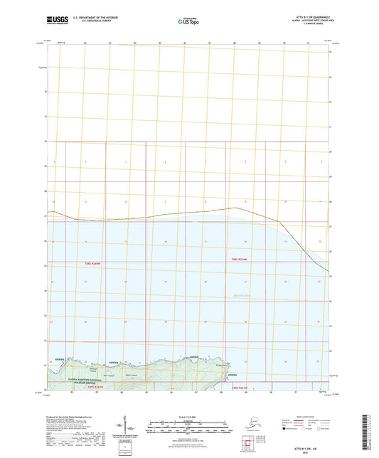 Attu B-1 SW Alaska US Topo Map Image
