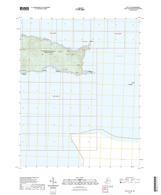 Attu C-2 SW Alaska US Topo Map Image
