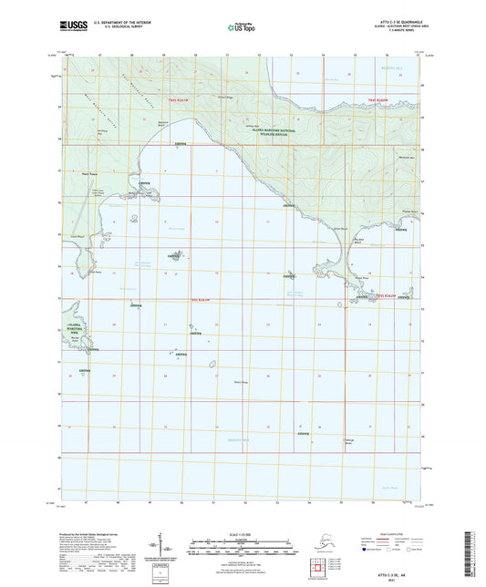 Attu C-3 SE Alaska US Topo Map Image