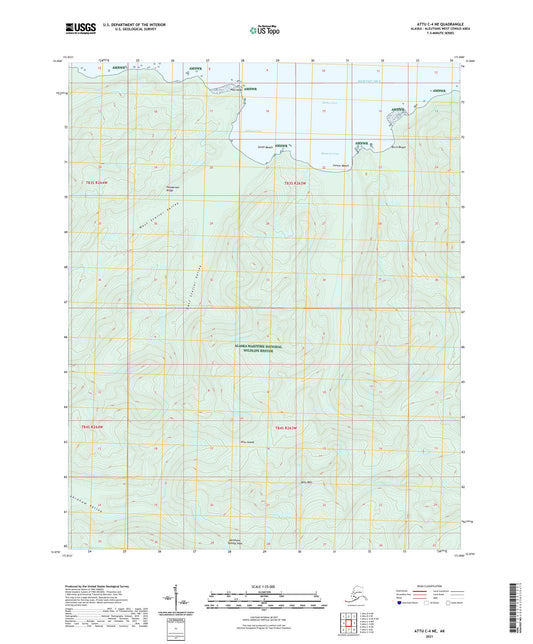 Attu C-4 NE Alaska US Topo Map Image