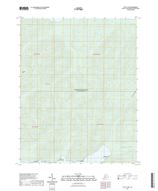 Attu C-4 NW Alaska US Topo Map Image