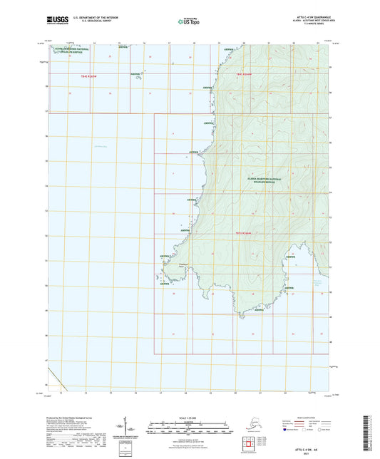 Attu C-4 SW Alaska US Topo Map Image