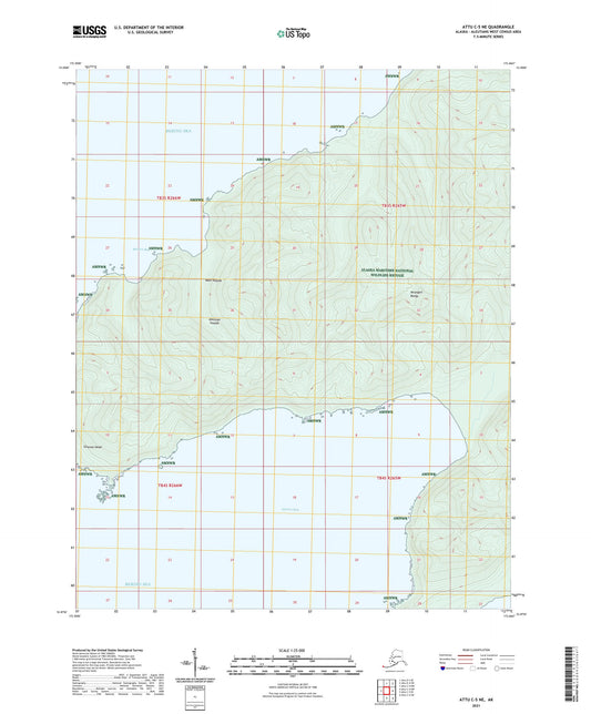 Attu C-5 NE Alaska US Topo Map Image