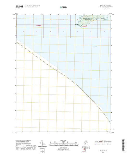 Attu C-5 SE Alaska US Topo Map Image
