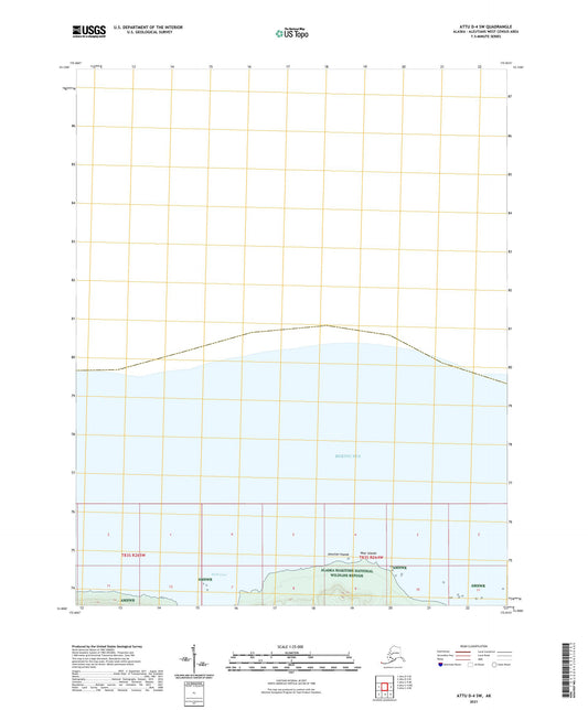 Attu D-4 SW Alaska US Topo Map Image