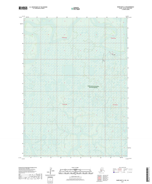 Baird Inlet A-1 NE Alaska US Topo Map Image