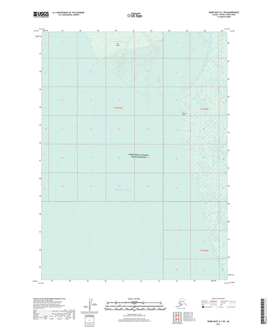 Baird Inlet A-1 SW Alaska US Topo Map Image