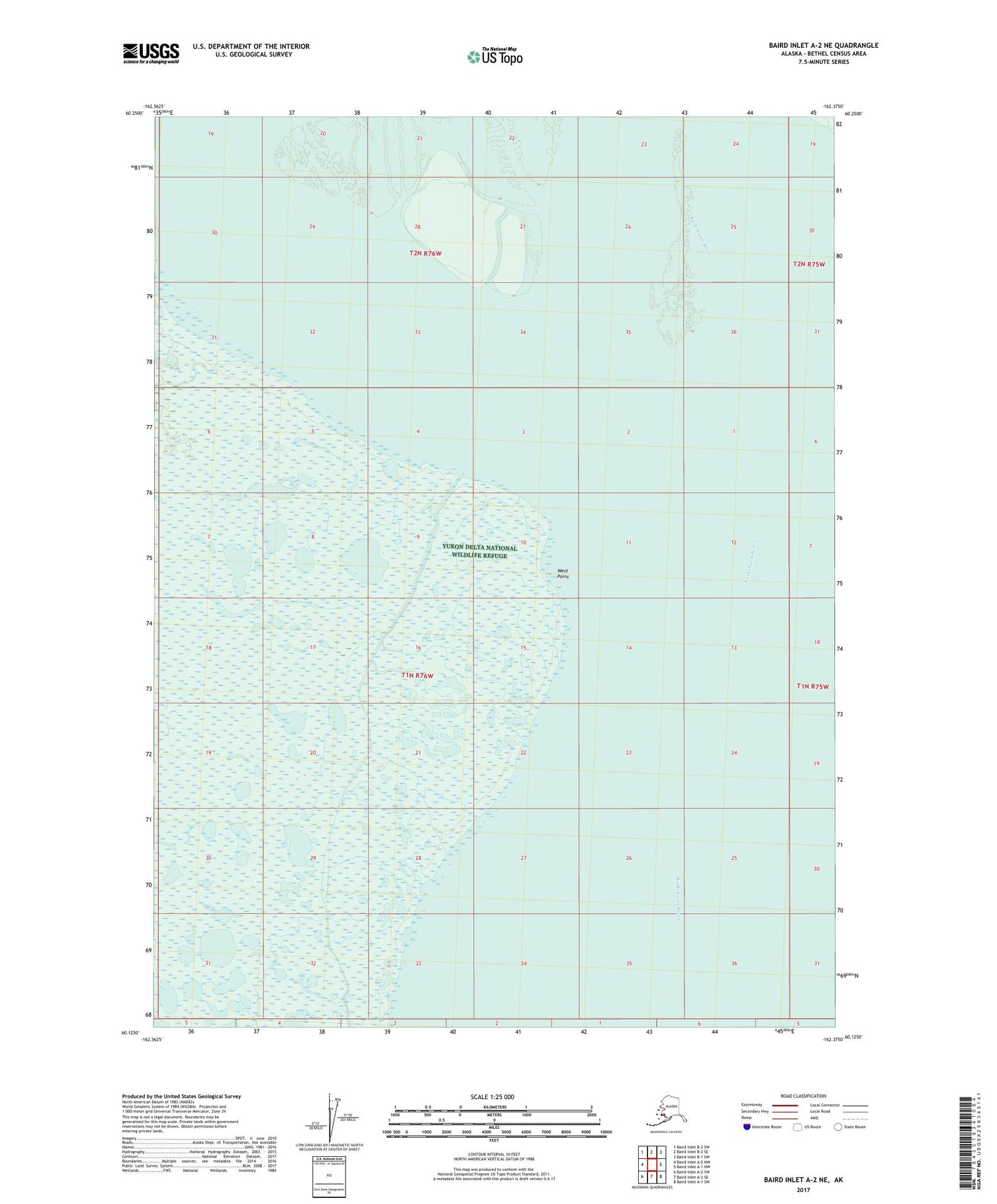 Baird Inlet A-2 NE Alaska US Topo Map Image