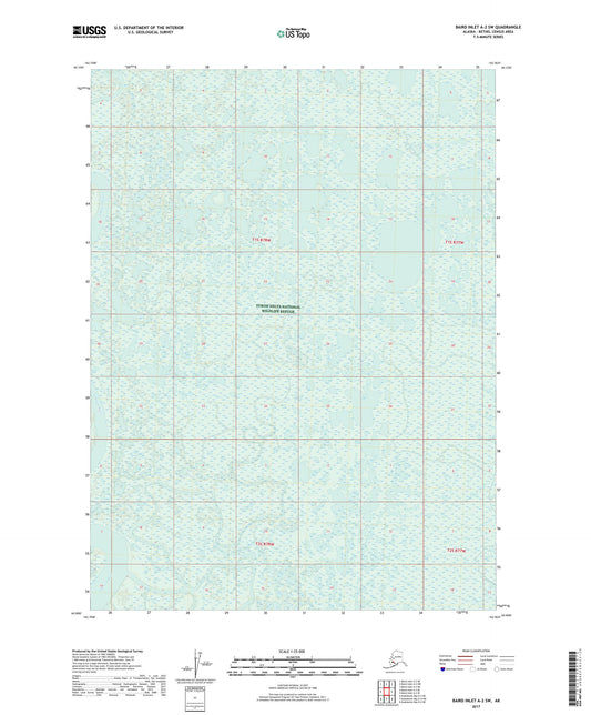 Baird Inlet A-2 SW Alaska US Topo Map Image