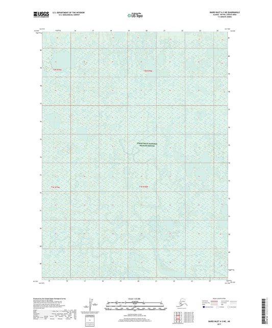 Baird Inlet A-3 NE Alaska US Topo Map Image