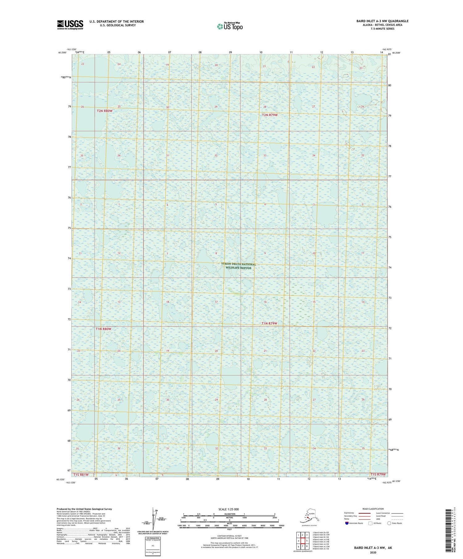 Baird Inlet A-3 NW Alaska US Topo Map Image