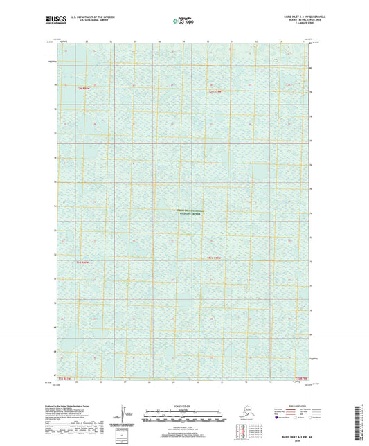 Baird Inlet A-3 NW Alaska US Topo Map Image