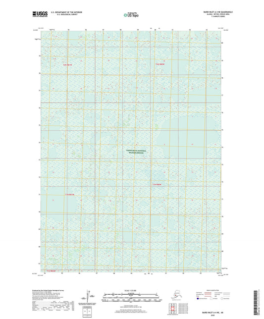 Baird Inlet A-4 NE Alaska US Topo Map Image