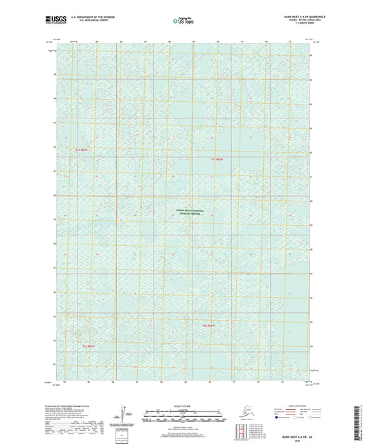 Baird Inlet A-4 SW Alaska US Topo Map Image