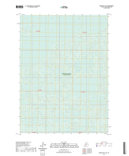 Baird Inlet A-5 NE Alaska US Topo Map Image