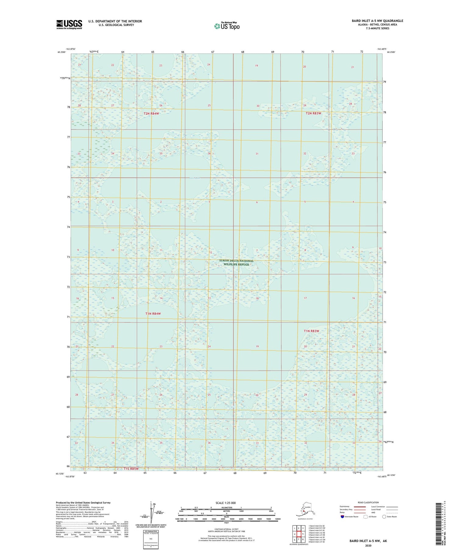 Baird Inlet A-5 NW Alaska US Topo Map Image