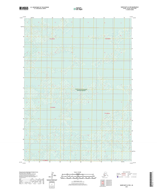 Baird Inlet A-5 NW Alaska US Topo Map Image