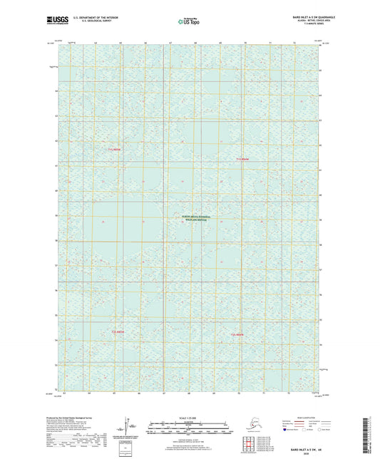 Baird Inlet A-5 SW Alaska US Topo Map Image
