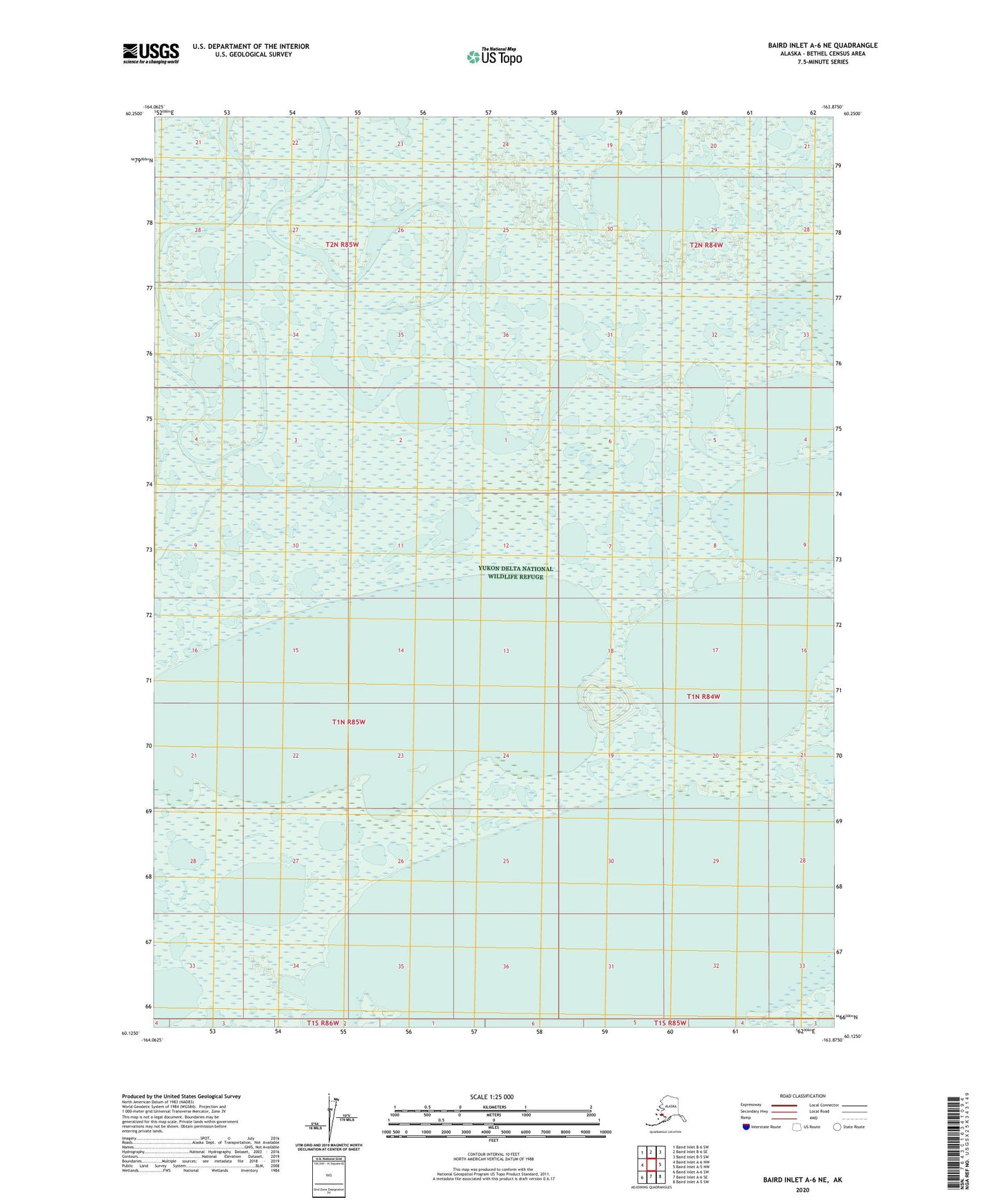 Baird Inlet A-6 NE Alaska US Topo Map – MyTopo Map Store