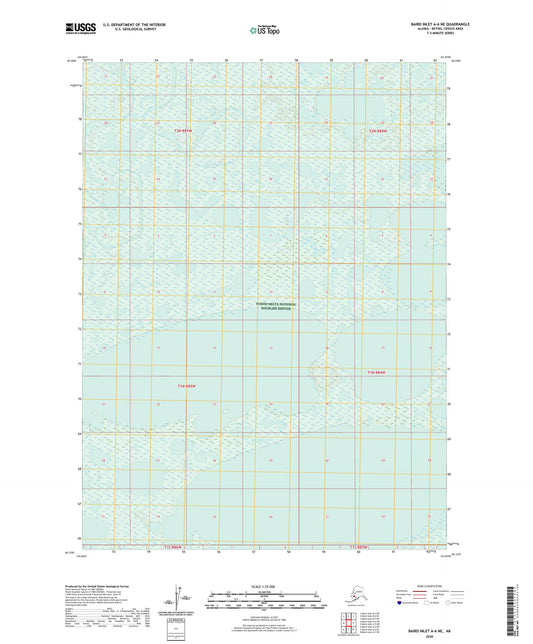 Baird Inlet A-6 NE Alaska US Topo Map Image