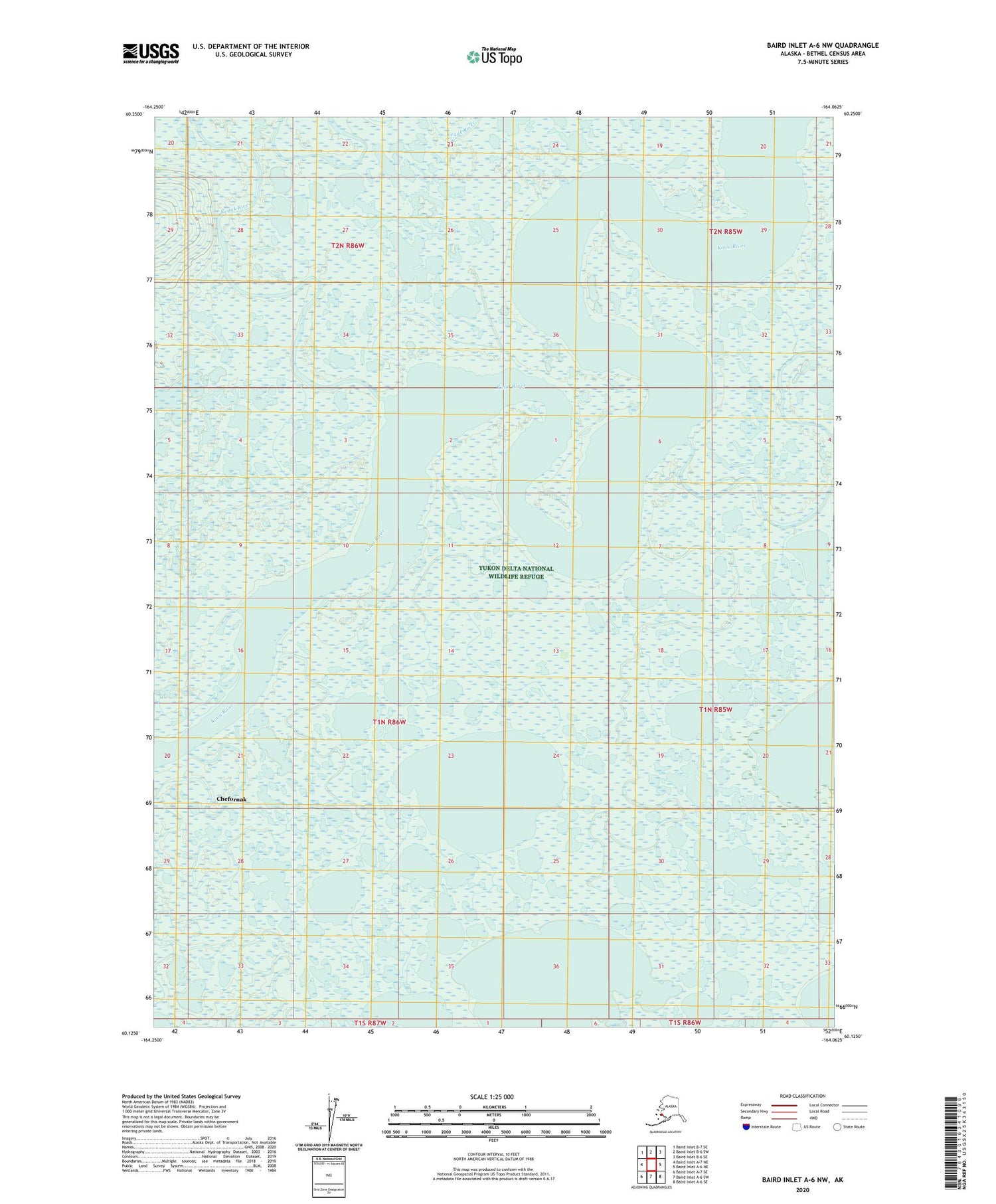 Baird Inlet A-6 NW Alaska US Topo Map Image