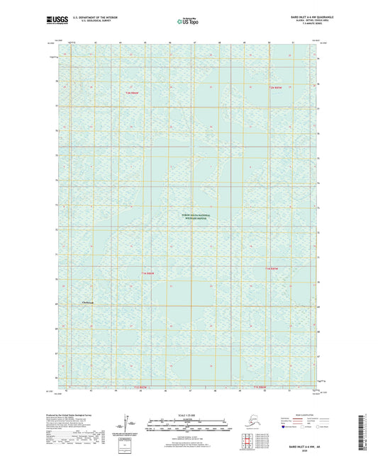 Baird Inlet A-6 NW Alaska US Topo Map Image