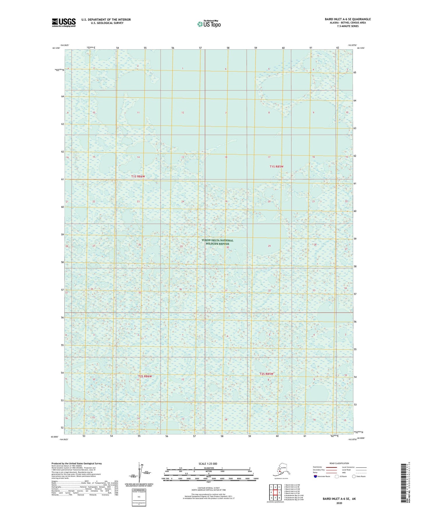 Baird Inlet A-6 SE Alaska US Topo Map Image