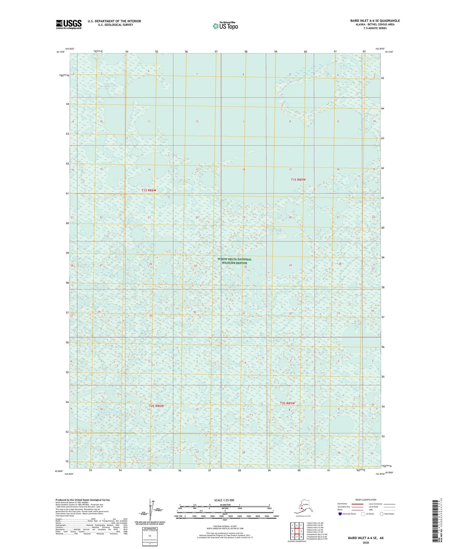 Baird Inlet A-6 SE Alaska US Topo Map Image