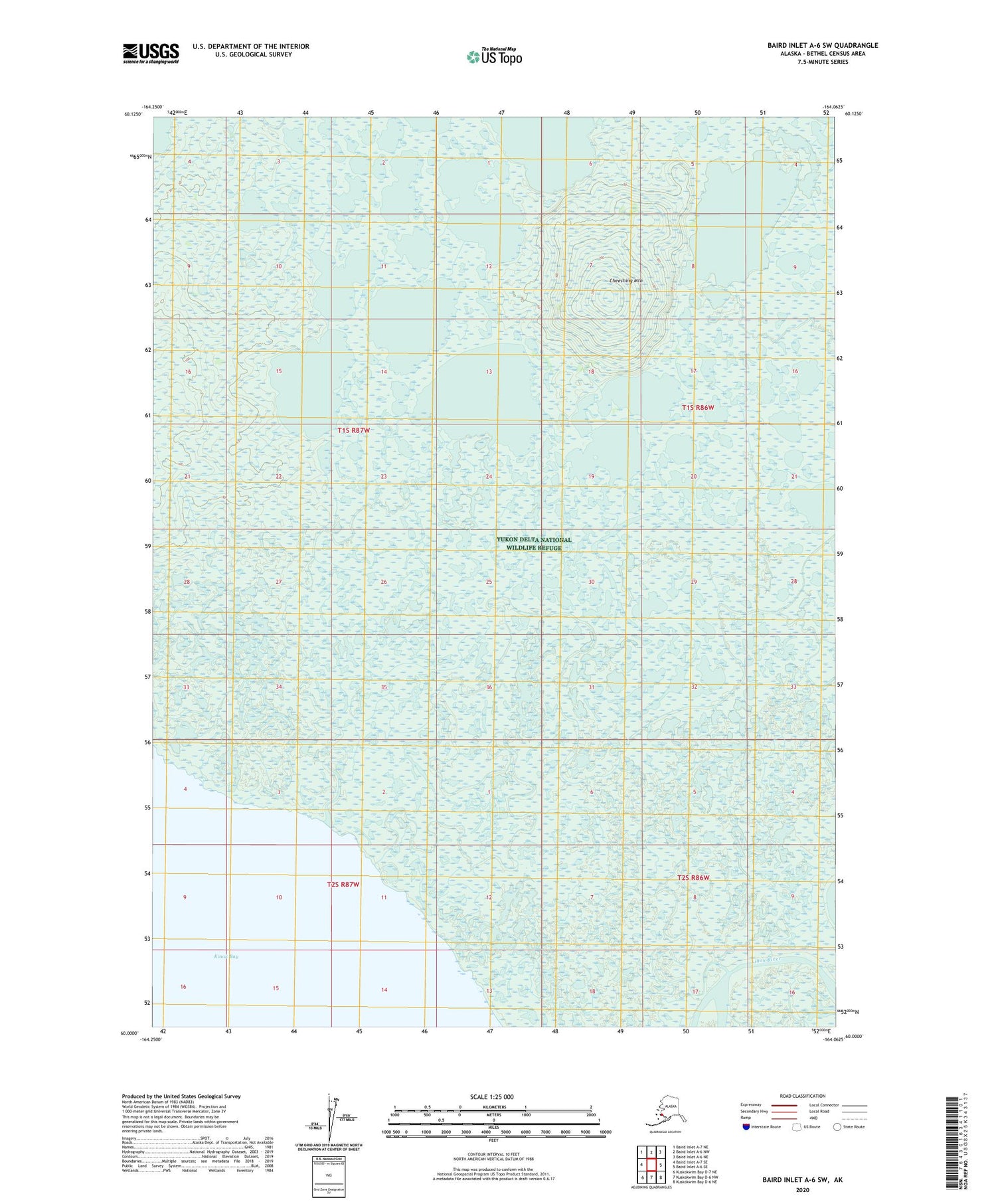 Baird Inlet A-6 SW Alaska US Topo Map Image
