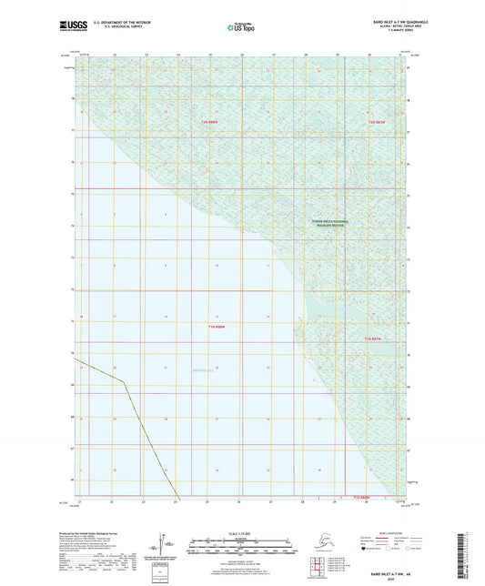 Baird Inlet A-7 NW Alaska US Topo Map Image