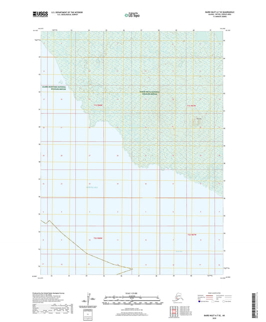 Baird Inlet A-7 SE Alaska US Topo Map Image