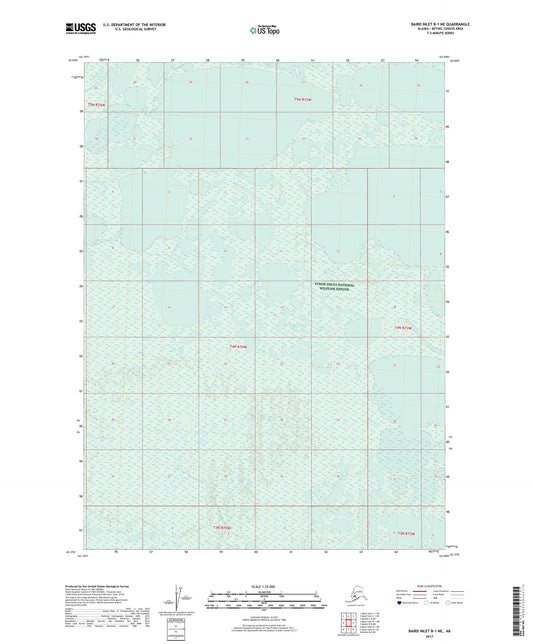 Baird Inlet B-1 NE Alaska US Topo Map Image
