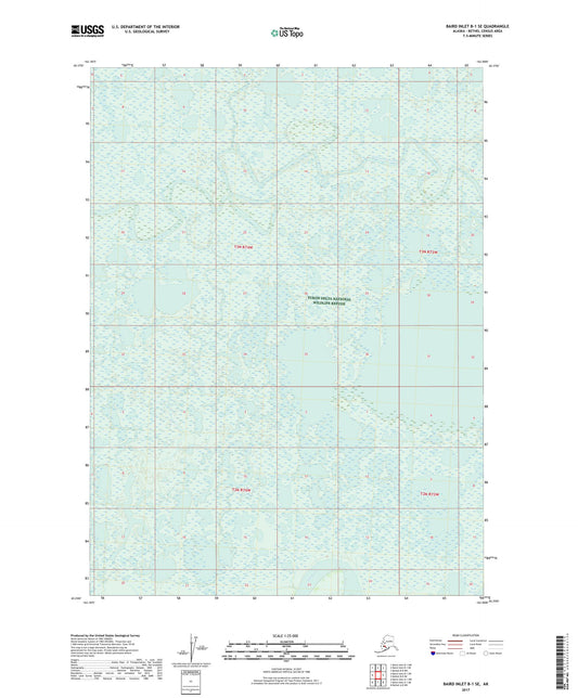 Baird Inlet B-1 SE Alaska US Topo Map Image