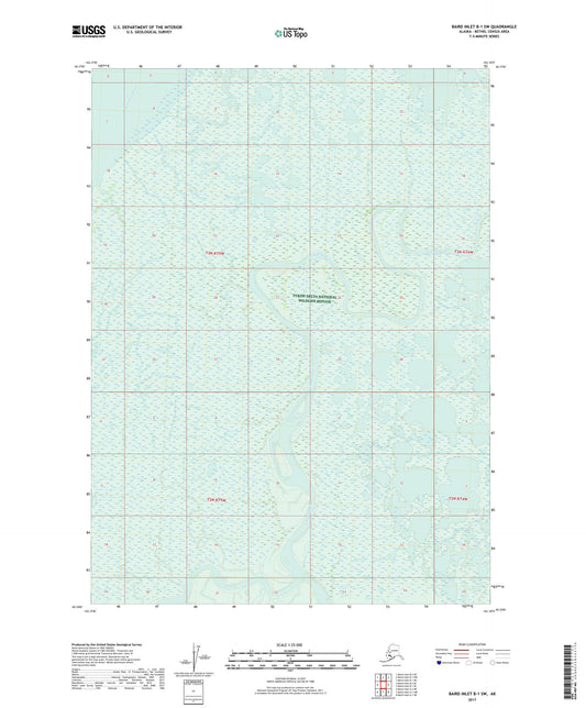 Baird Inlet B-1 SW Alaska US Topo Map Image