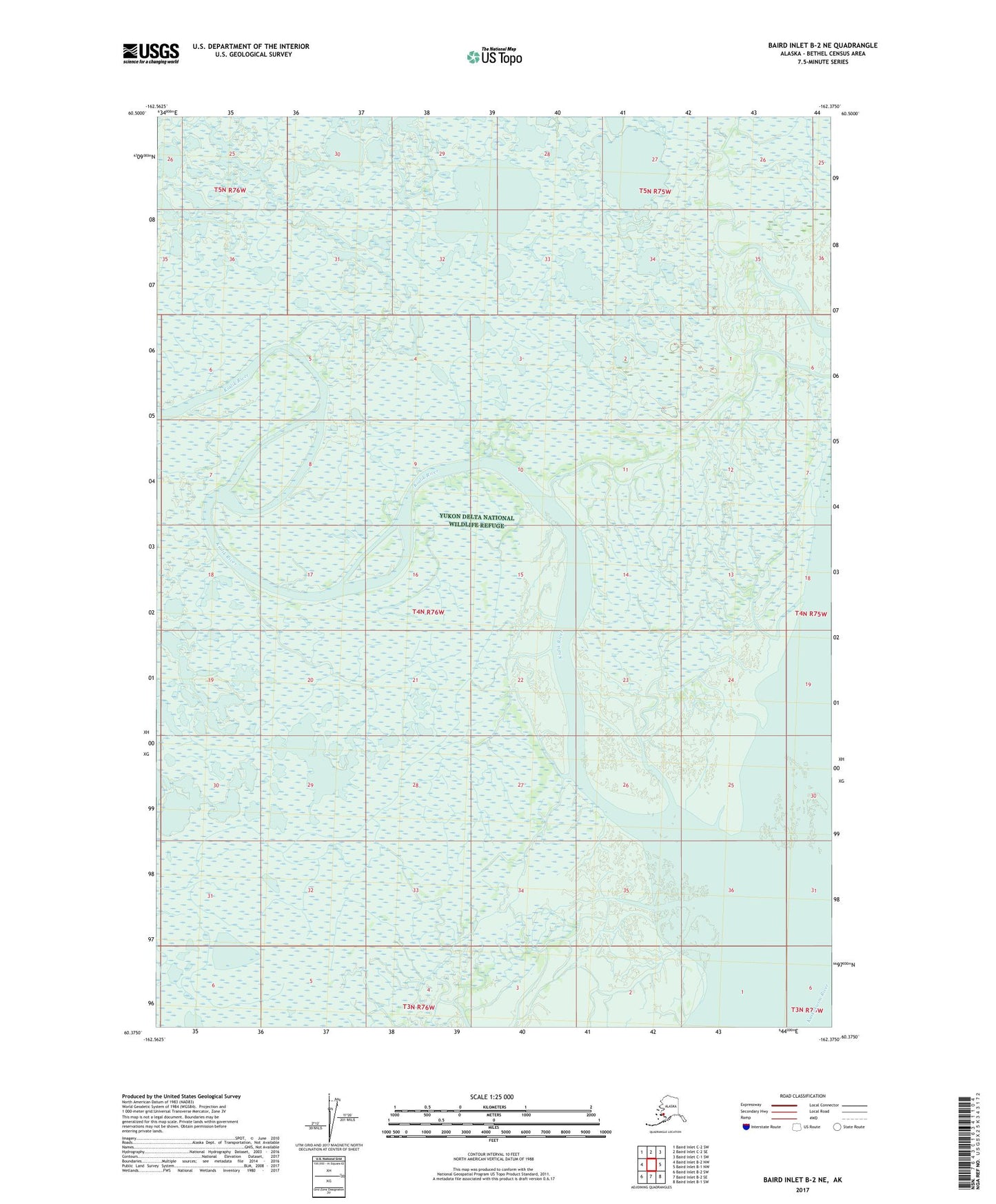 Baird Inlet B-2 NE Alaska US Topo Map Image