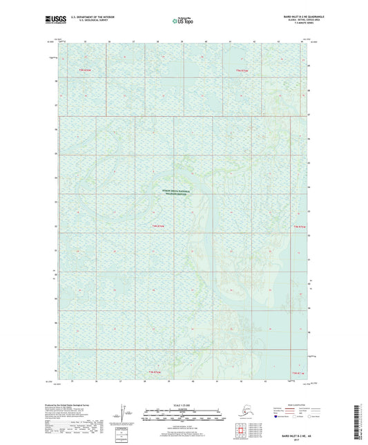 Baird Inlet B-2 NE Alaska US Topo Map Image