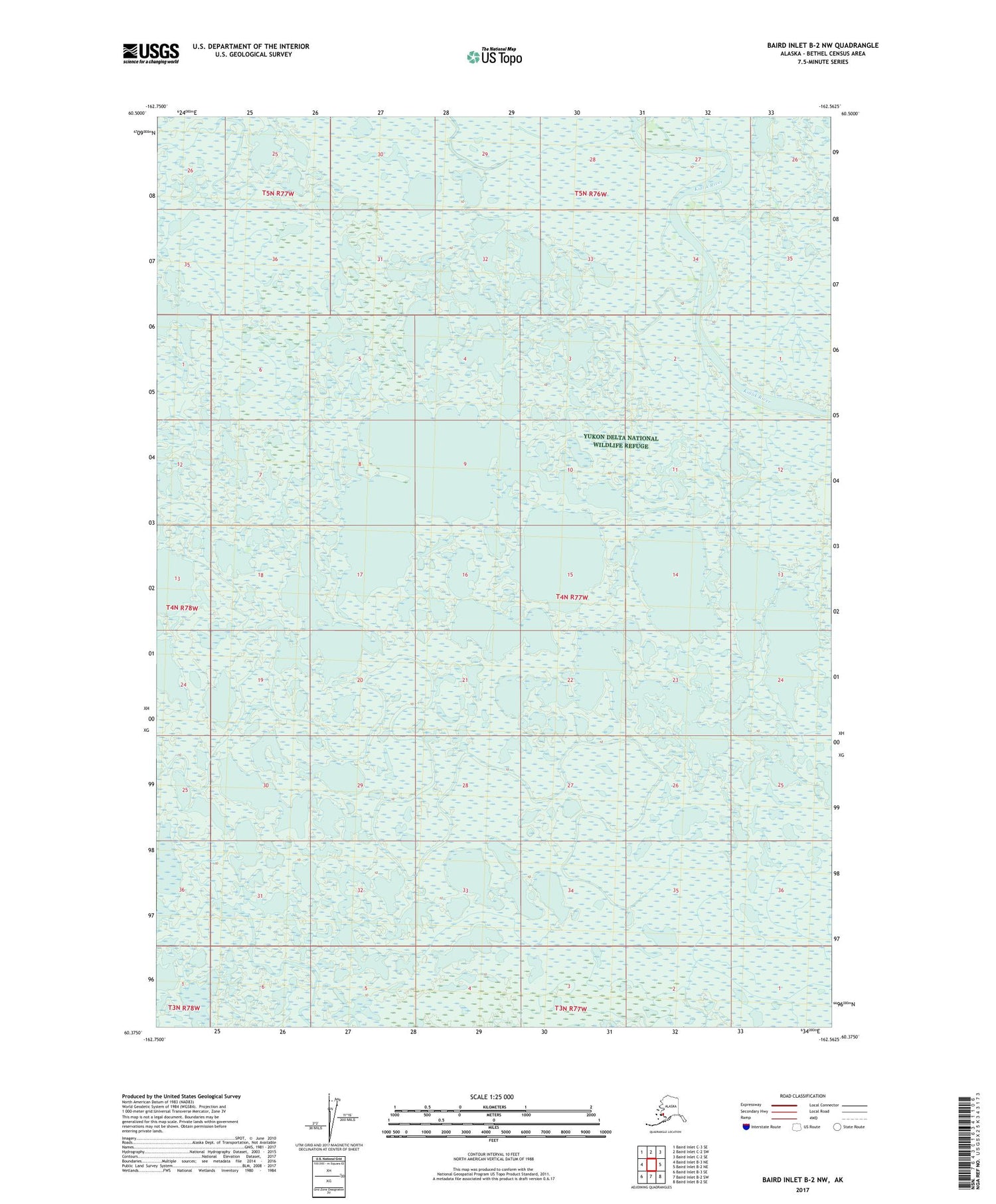 Baird Inlet B-2 NW Alaska US Topo Map Image