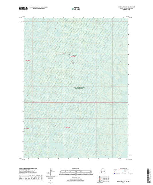 Baird Inlet B-2 SW Alaska US Topo Map Image