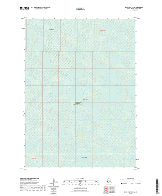 Baird Inlet B-3 NE Alaska US Topo Map Image