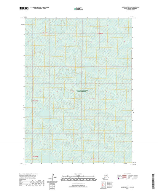 Baird Inlet B-3 NW Alaska US Topo Map Image